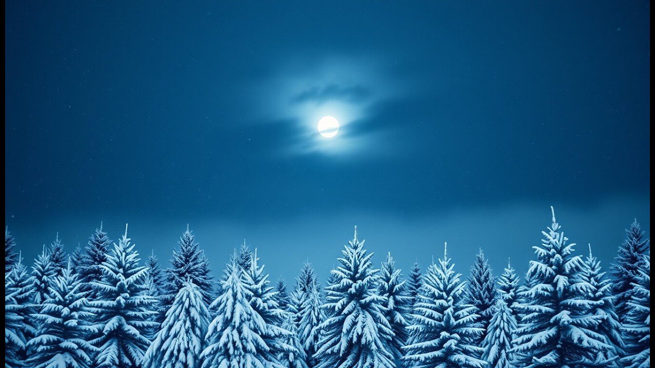 Deep Sleep Wind ❄️ Falling Snow & Mountain Pines | Delta 2–4 Hz | Quiet Earth Frequencies