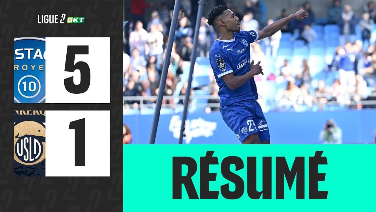 ESTAC TROYES - USL DUNKERQUE (5-1) - 28&egrave;me journ&eacute;e - Ligue 2 BKT 25/26
