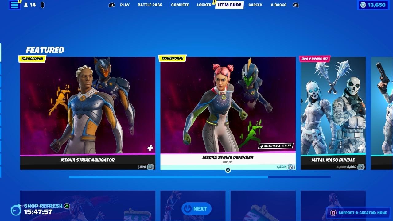Fortnite _ Mecha Strike Defender Outfit Unlocked