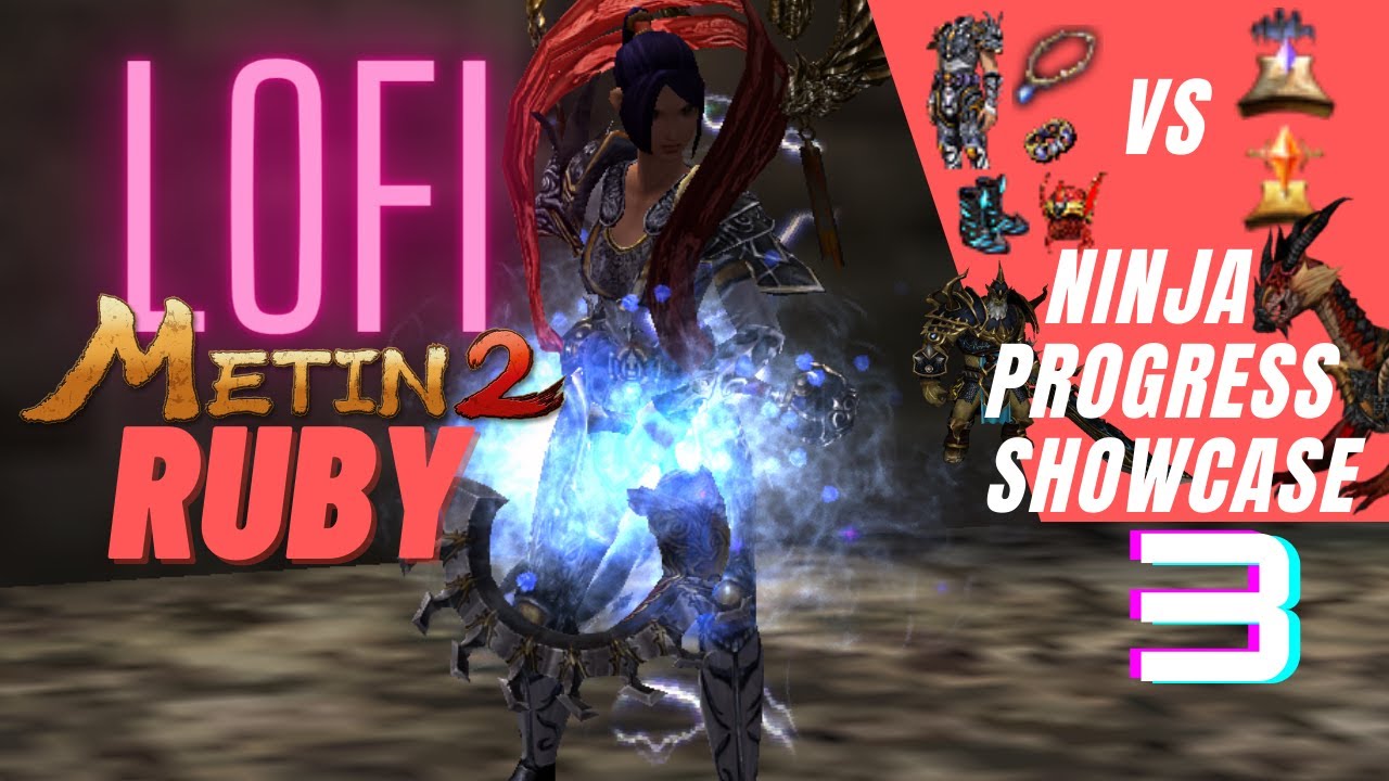 #3 Metin2 Ruby Kirin - Skill resistance and Meley gear prep! Character showcase