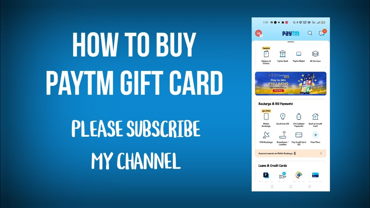 How to buy Paytm gift card |Paytm gift card kaise kharide