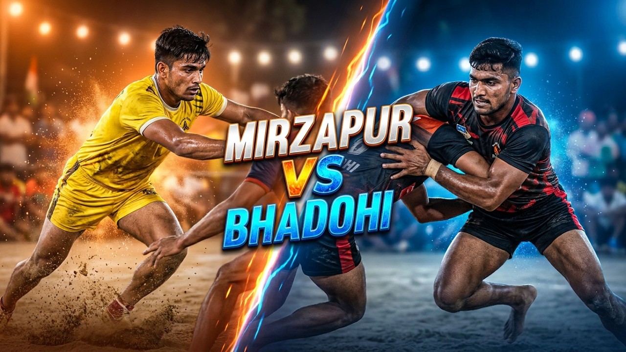सुपर सेमीफाइनल : Mirzapur Vs Bhadohi | मिर्जापुर बनाम भदोही | Saray Ajeej कबड्डी सेमीफाइनल प्रयागराज