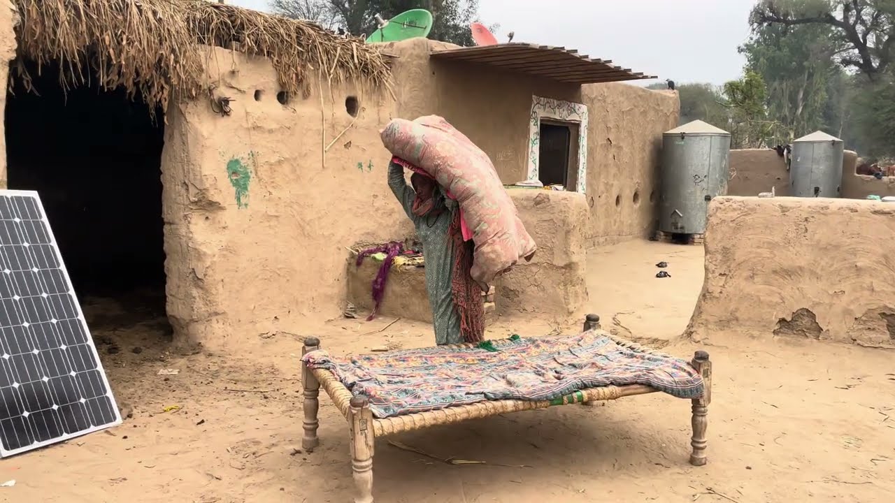 Pakistani Hindu Old Women Morning Routine In Winter || Village Life Pakistan || Traditional Food 