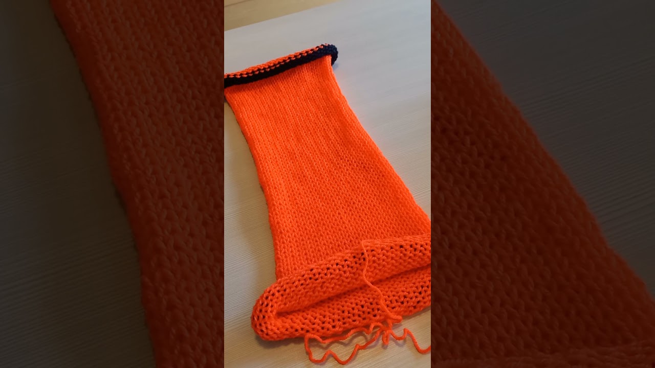 Sentro knitting machine, maglieria circolare - Scaldacollo con avvio e chiusura tubolare