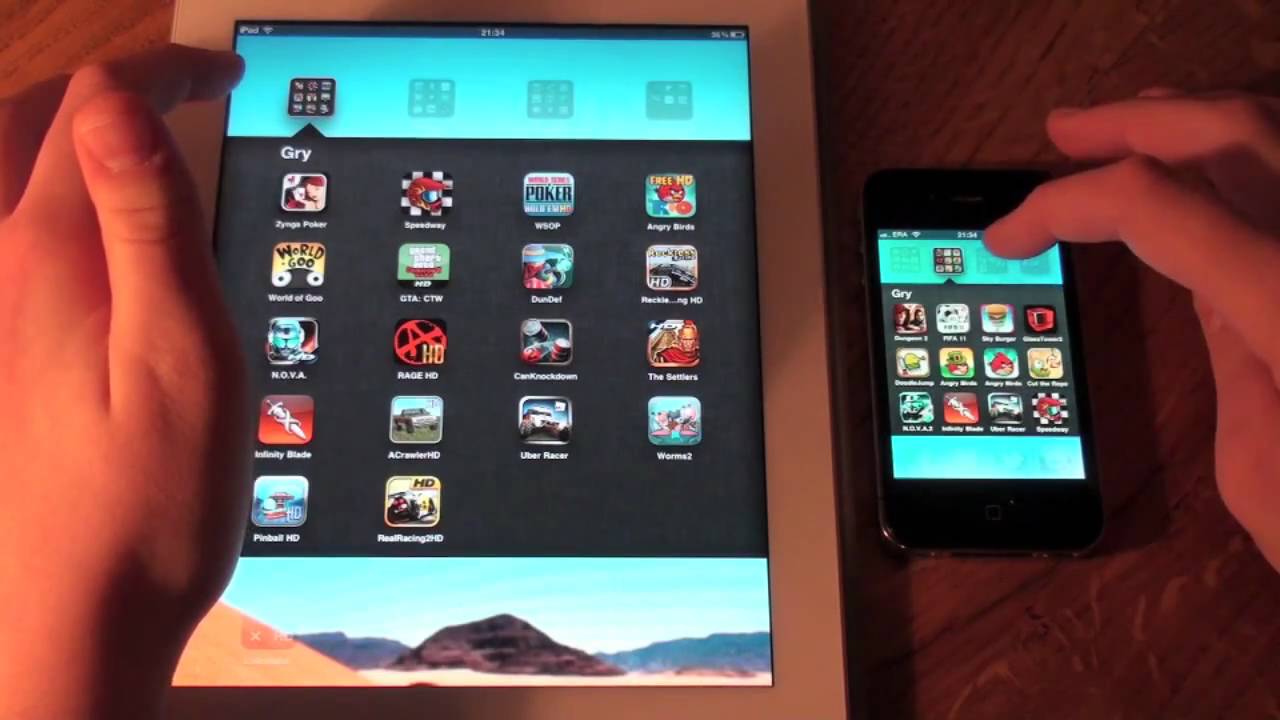 Porównanie prędkości - iPad 2 vs iPhone 4 AppleMatters [HD]