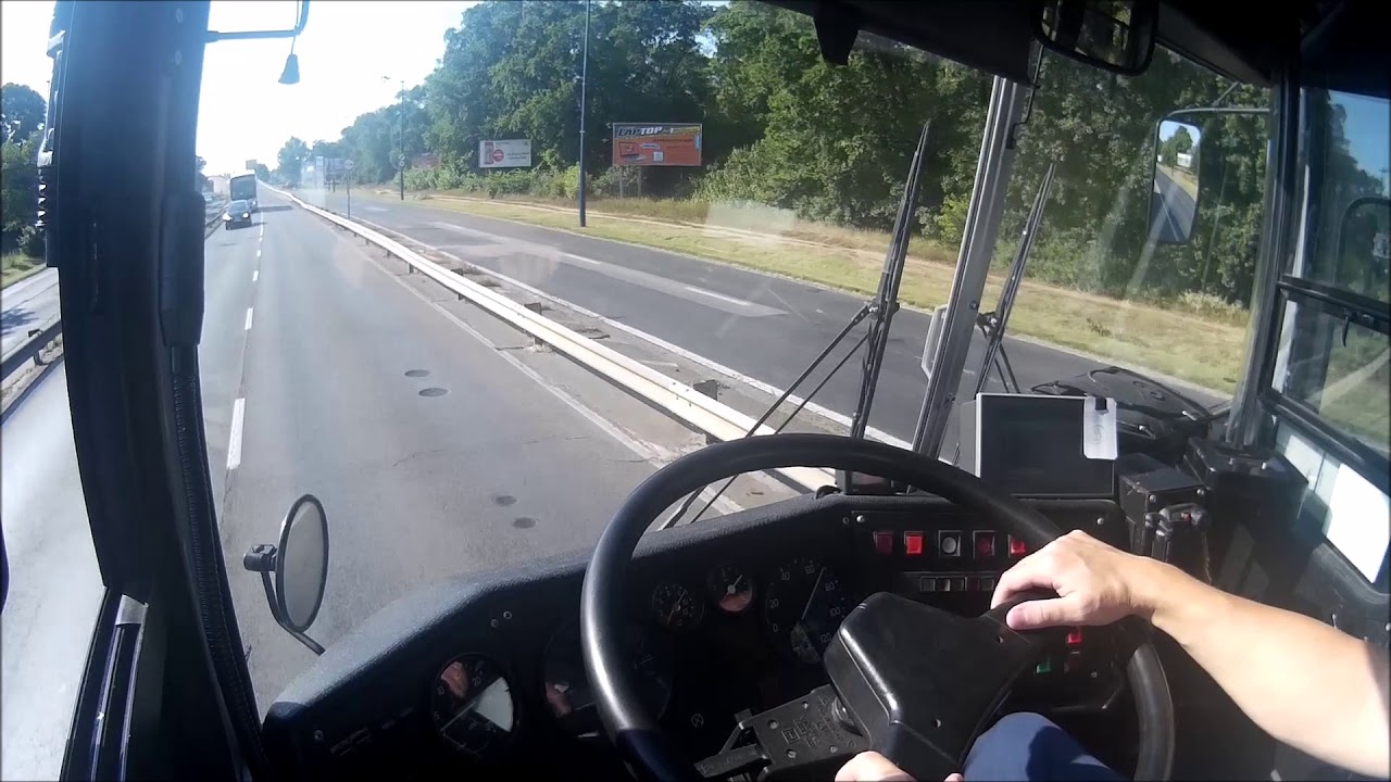 SZIGET-BUSZ Airport Transfer Bus  BKV. Ikarus Ik 280. (Cockpit View) Budapest. 2018.