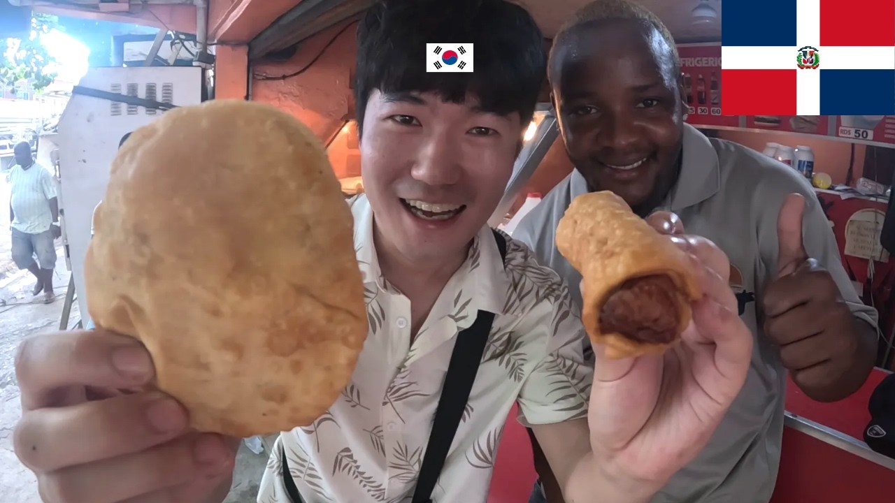 COREANO PROBANDO COMIDA CALLEJERA DOMINICANA POR PRIMERA VEZ !!! | REPUBLICA DOMINICANA (7)🇩🇴
