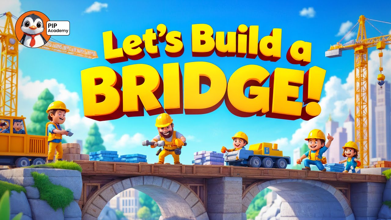 🌉 How Bridges Are Built | Construction Process Explained for kids