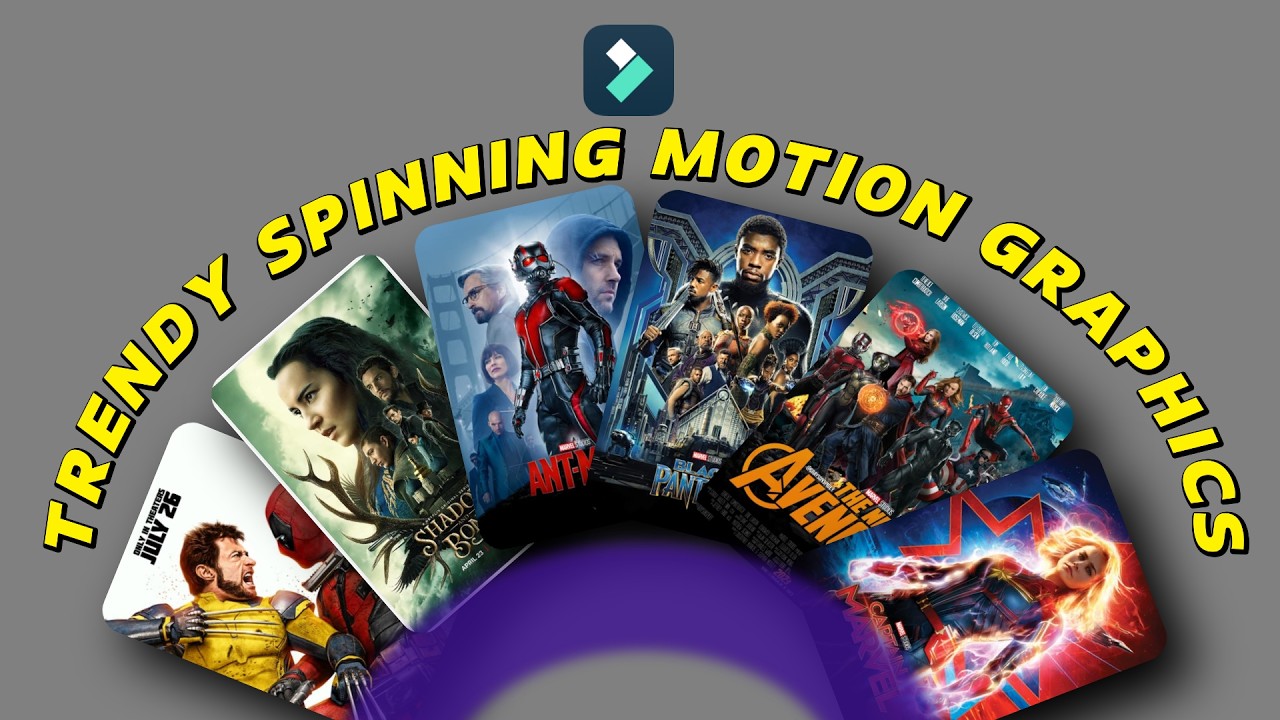 MAKE TRENDY SPINNING MOTION GRAPHICS IN FILMORA 15