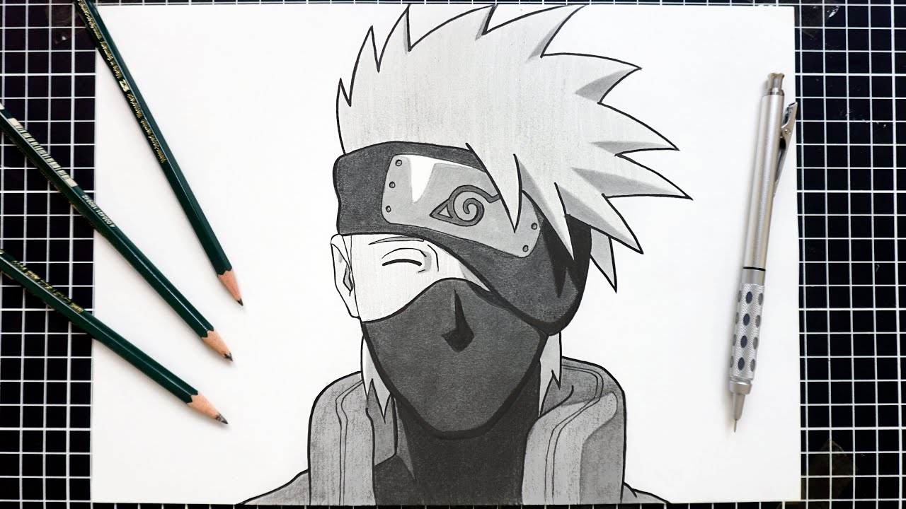 How to Draw KAKASHI Easy | Naruto (step by step)