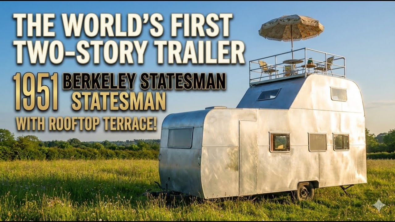 The 1951 Berkeley Statesman: The World's First Two-Story Trailer With A Rooftop Terrace