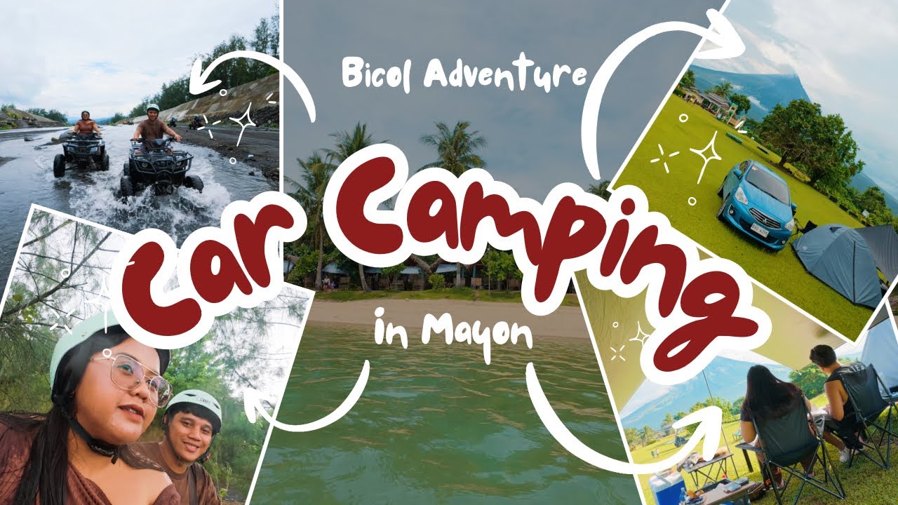 Best Car Camping Spot 🇵🇭 | CAR CAMPING IN MAYON | Quituinan Ranch + White Sand Beach  🏖️ | Bicol 