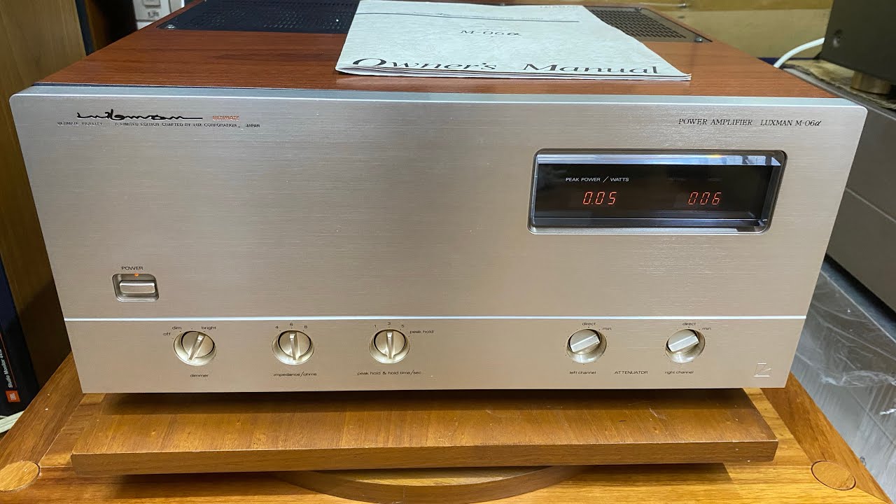 Pow Luxman M-06 Alpha dòng pow khủng class A ngọt ngào nghe hay bày đẹp. LH E Trí 0903.747.111.