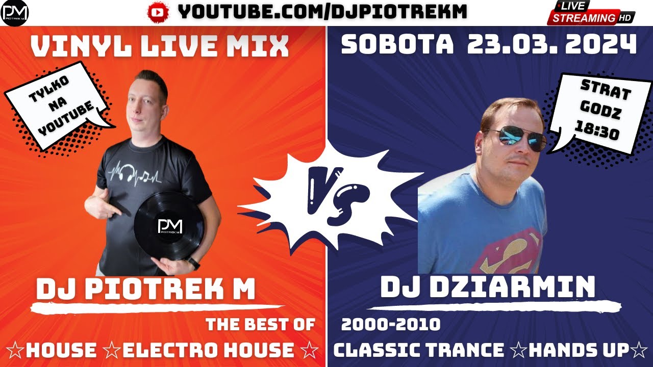 SOBOTA |WINYLOWE KLASYKI|DJ PIOTREK M VS DJ DZIARMIN | VINYLMIX | LIVESTREAM | PART 2
