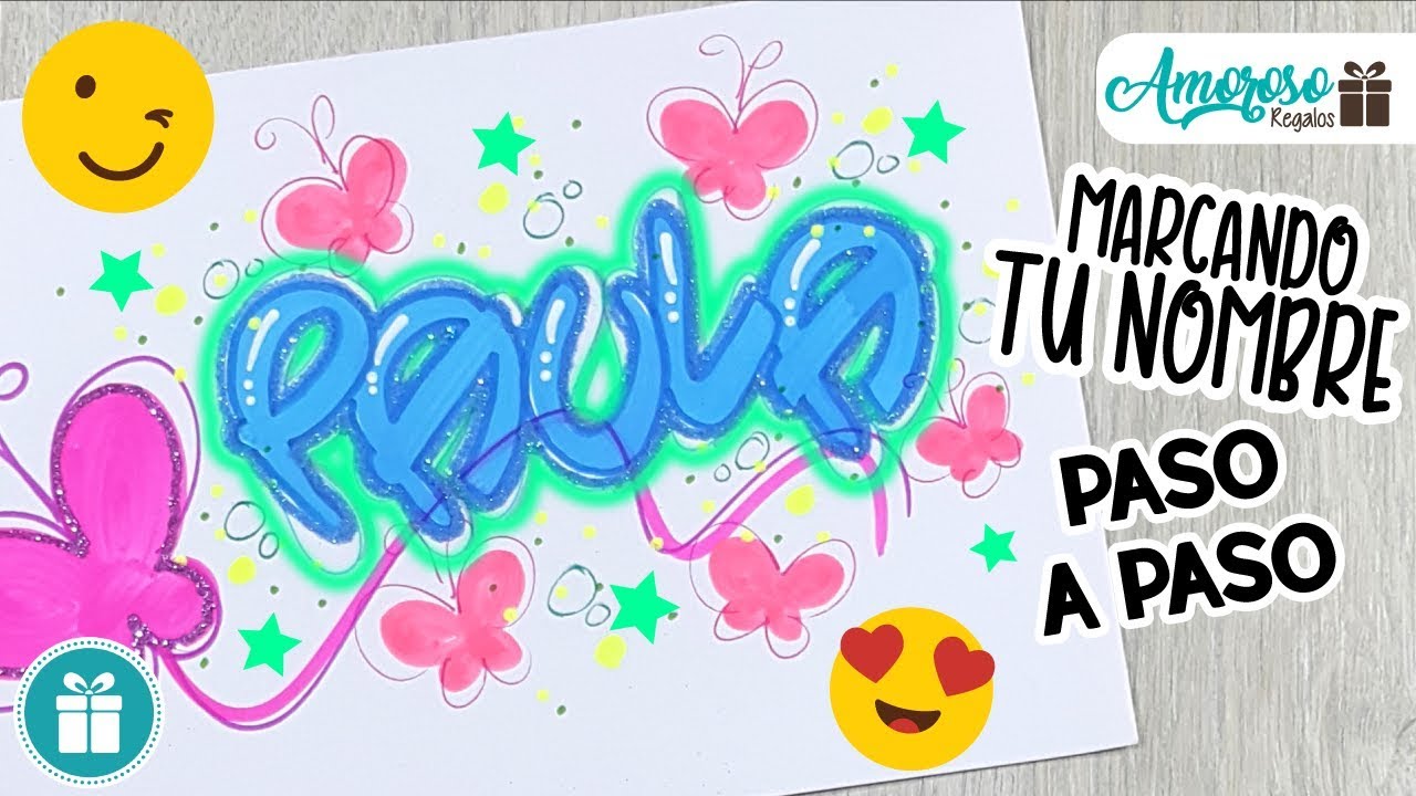 DECORANDO UN NOMBRE CON LETRA TIMOTEO PASO A PASO *Amoroso Regalos*
