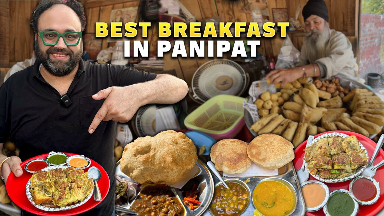 Street food PANIPAT | Sardar Ji Pakode, Chiman Lal Kachori, Raju Omelette King, Preet Chole Bhature