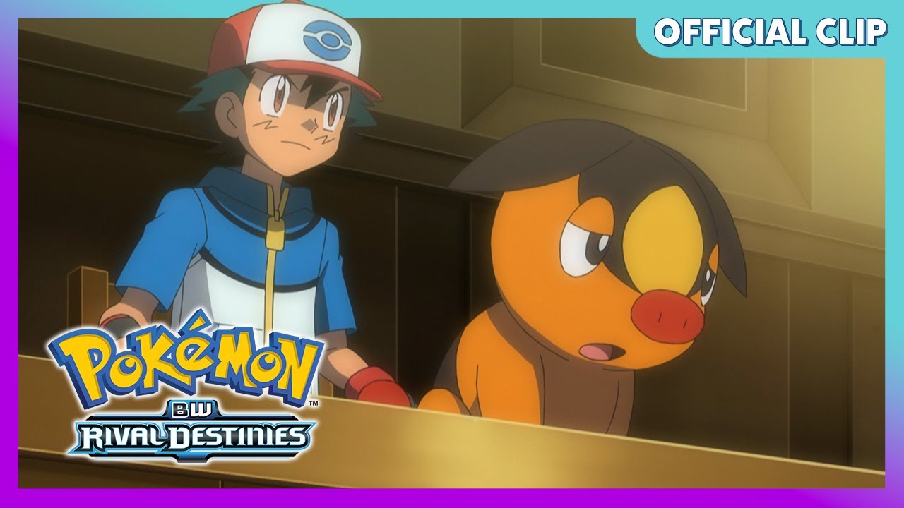 Ash and Tepig in court?! | Pokémon: BW Rival Destinies | Official Clip