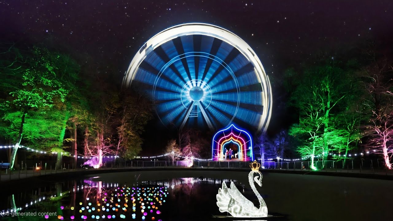 CHRISTMAS ENCHANTED WINTER GARDEN- ANTRIM CASTLE GARDENS.