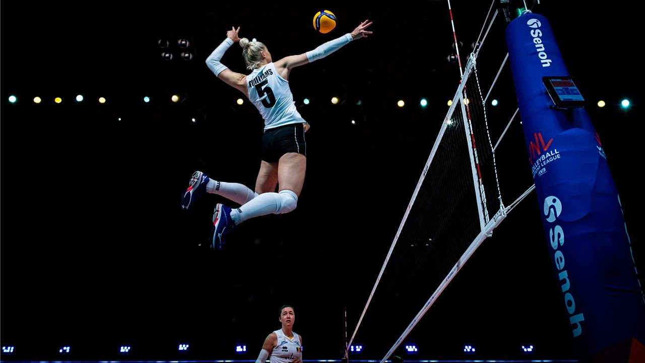 Top Most Powerful Volleyball Spikes | VNL 2021 (HD)