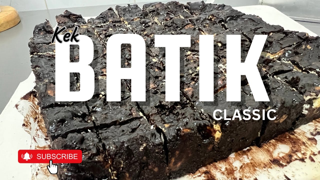 RESEPI KEK BATIK KLASIK MUDAH DAN SENANG 