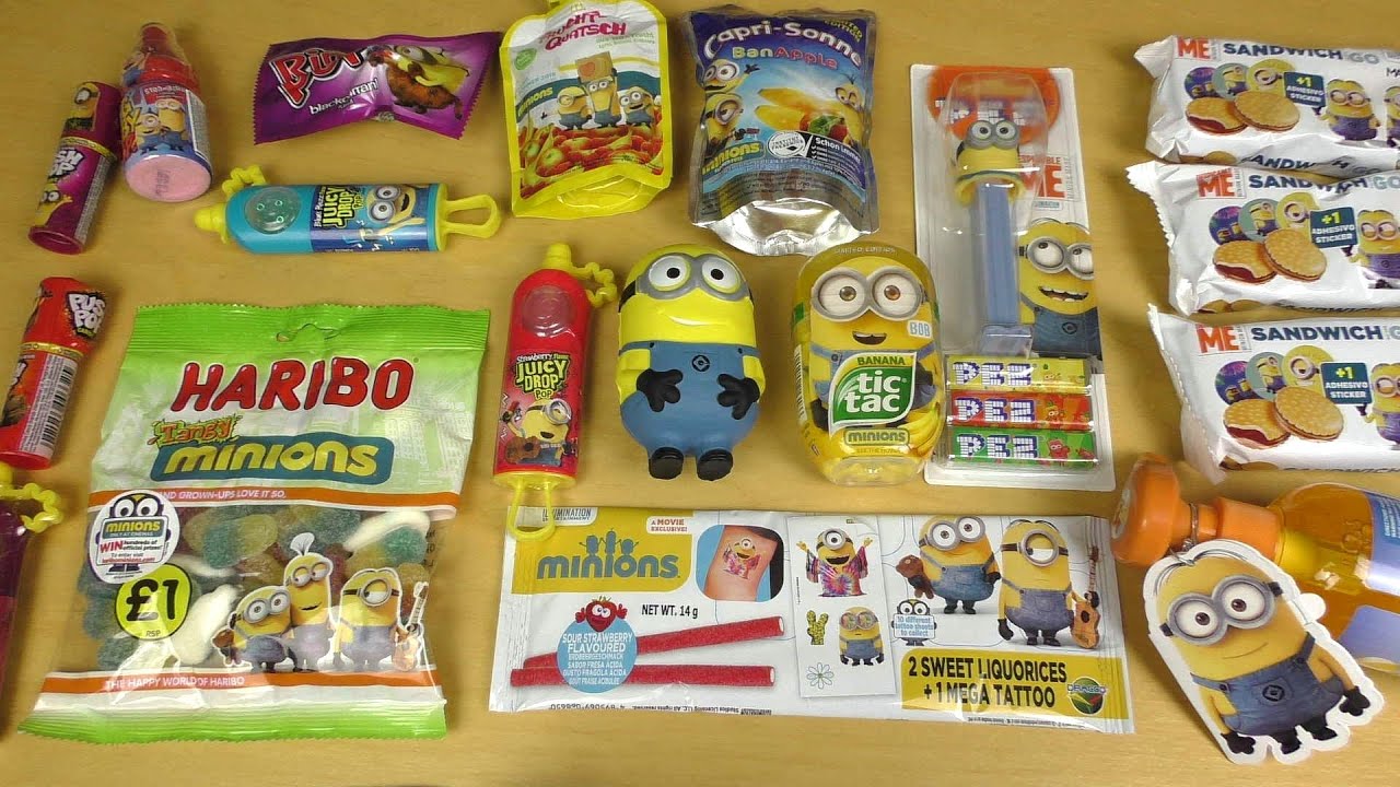 Minions Fun Food & Drink [PEZ TicTac Tattoo Sticker] Part II