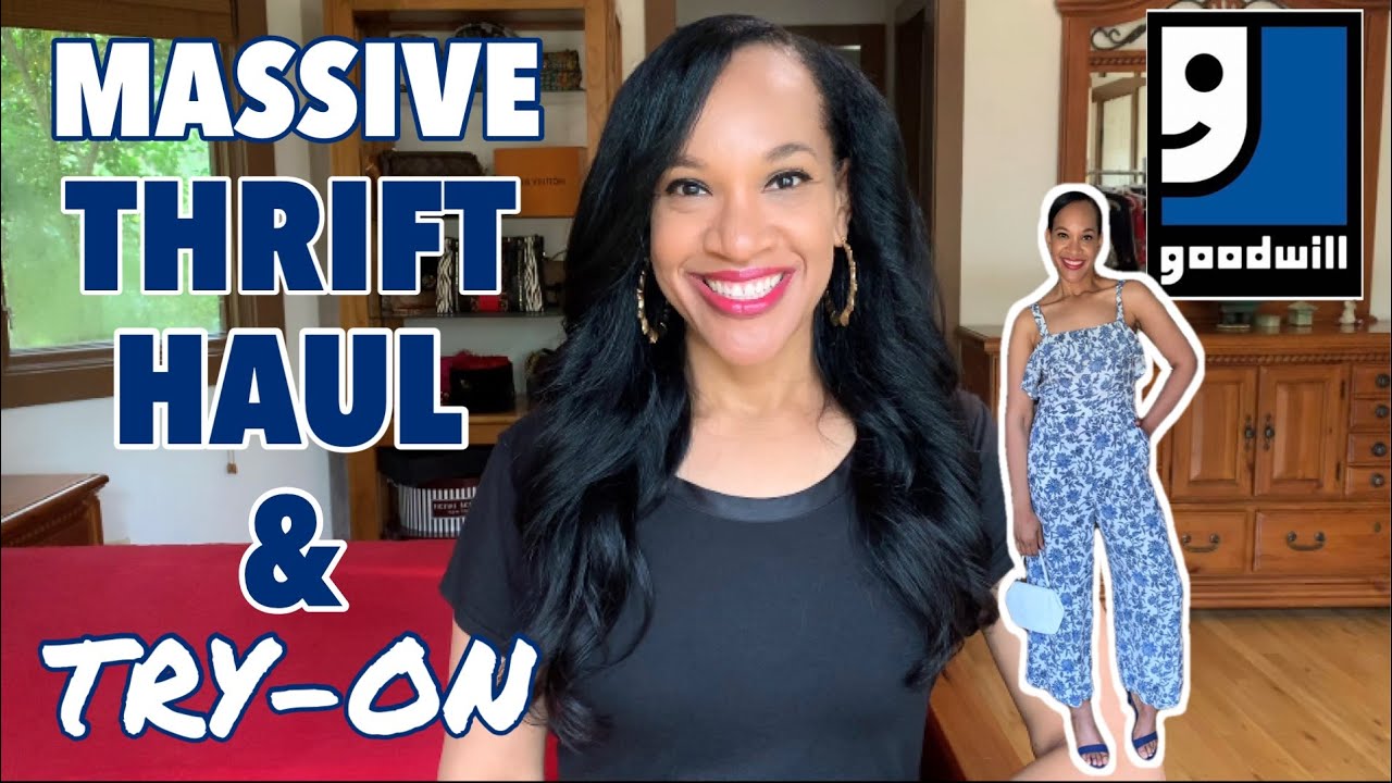 MASSIVE Goodwill Thrift Haul & Try-On