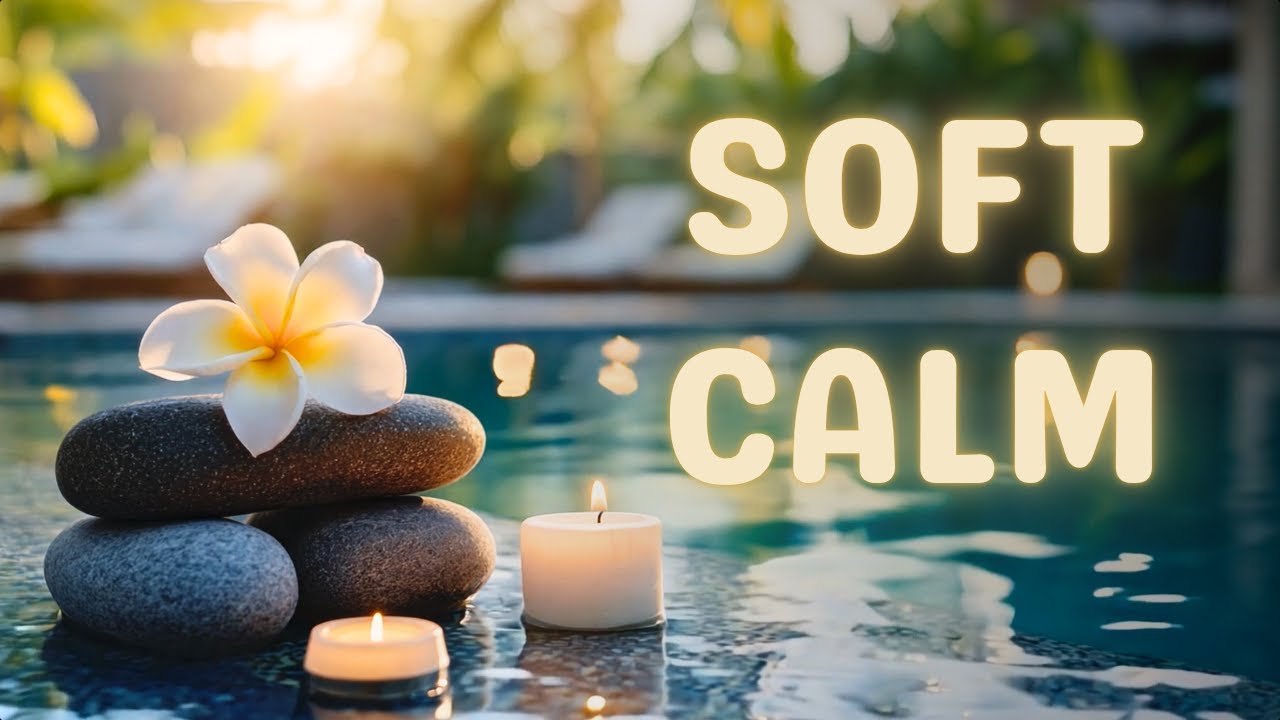 Peaceful Spa and Chill Ambience || Soft Calm Relaxation Music with Candles & Water Sounds 🕯️