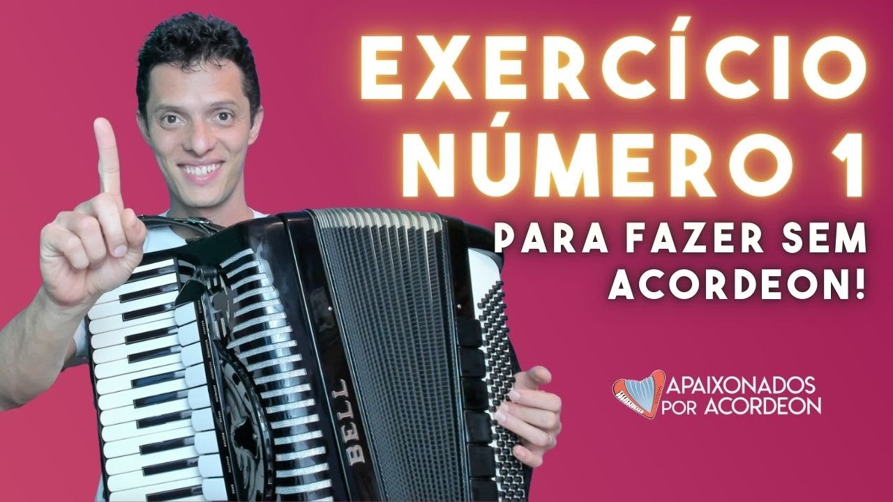 Exercício número 1, para fazer sem acordeon! #auladeacordeon #auladesanfona