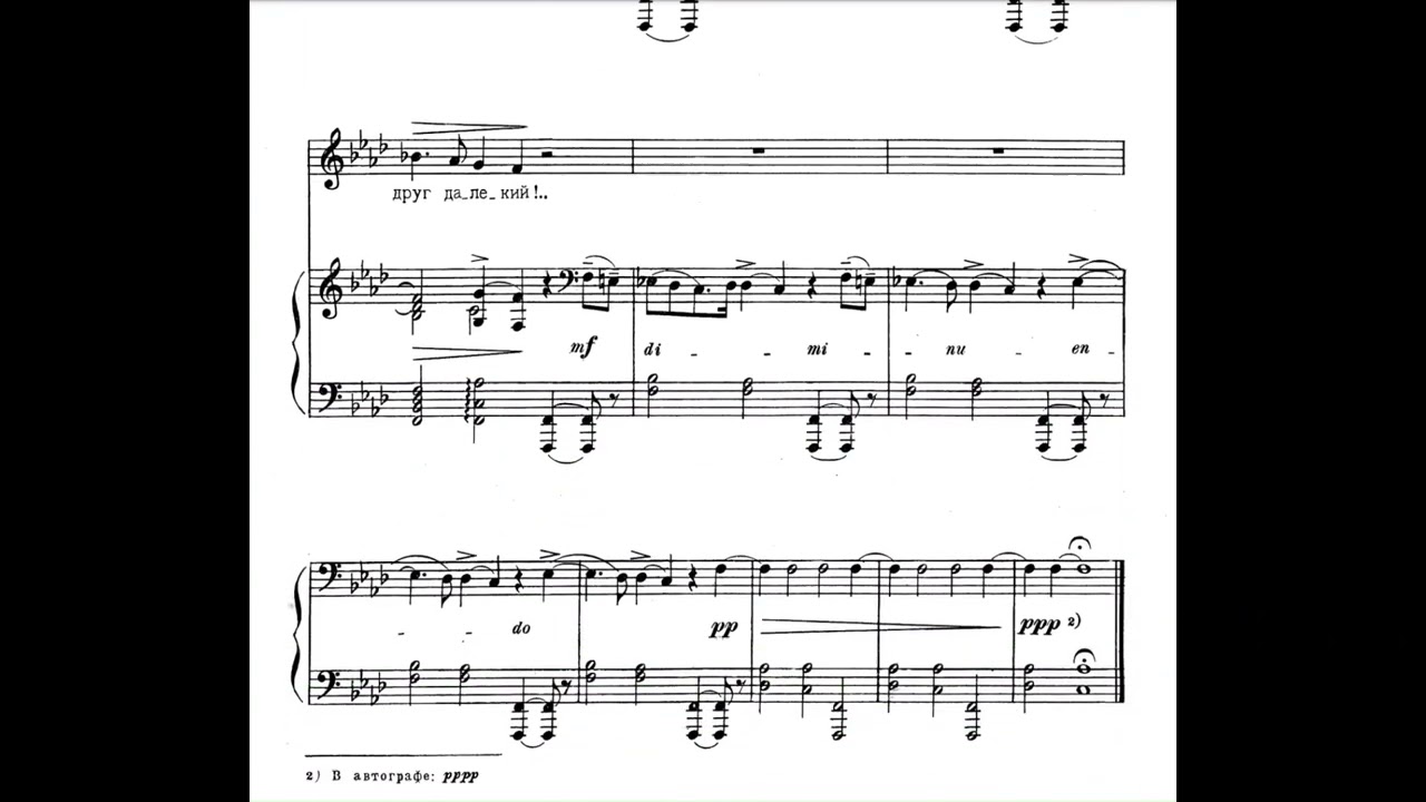 Tchaikovsky: 6 Romances, Op. 73 (1893) with score