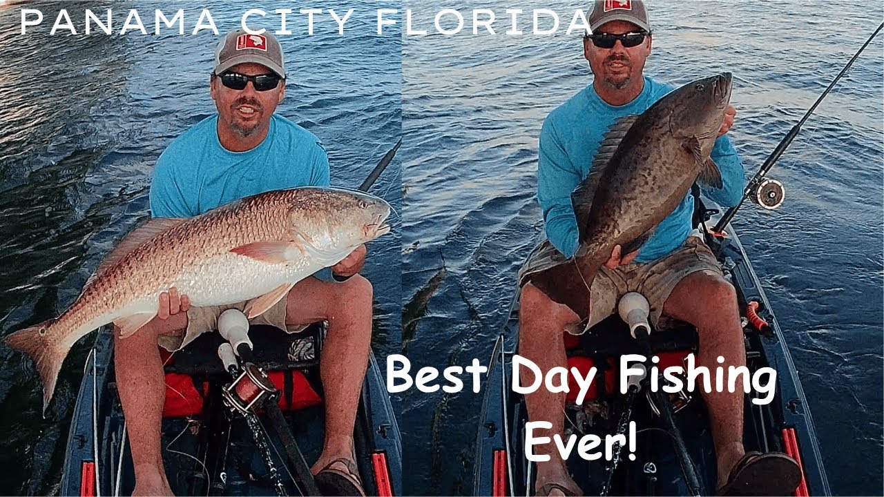 Unbelievable Kayak Fishing at Hathaway Bridge – Grouper, Snapper, Redfish & a Shark! #fishing #kayak