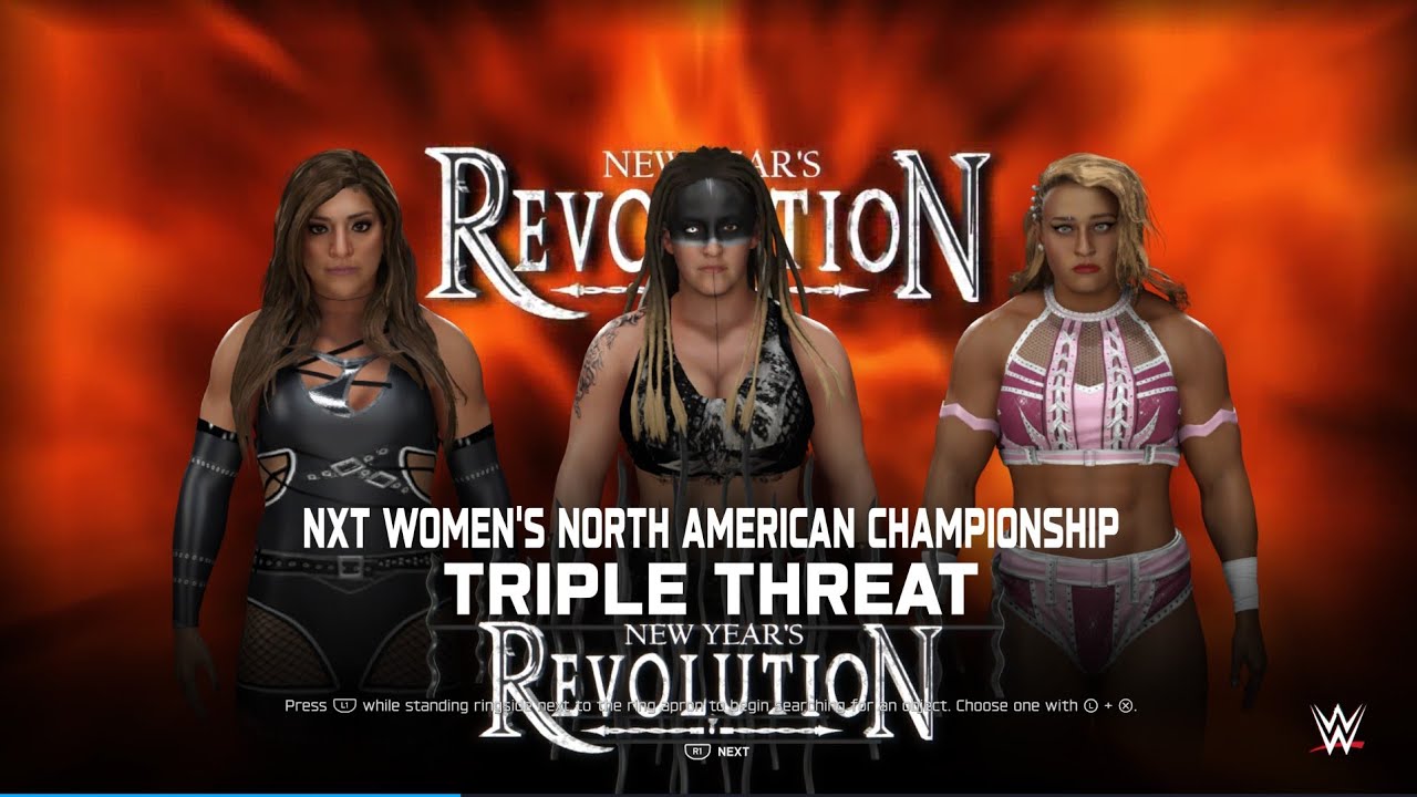 WWE 2K25 Universe Mode: New Years Revolution; Valhalla (C) v Jordynne Grace v Raquel!