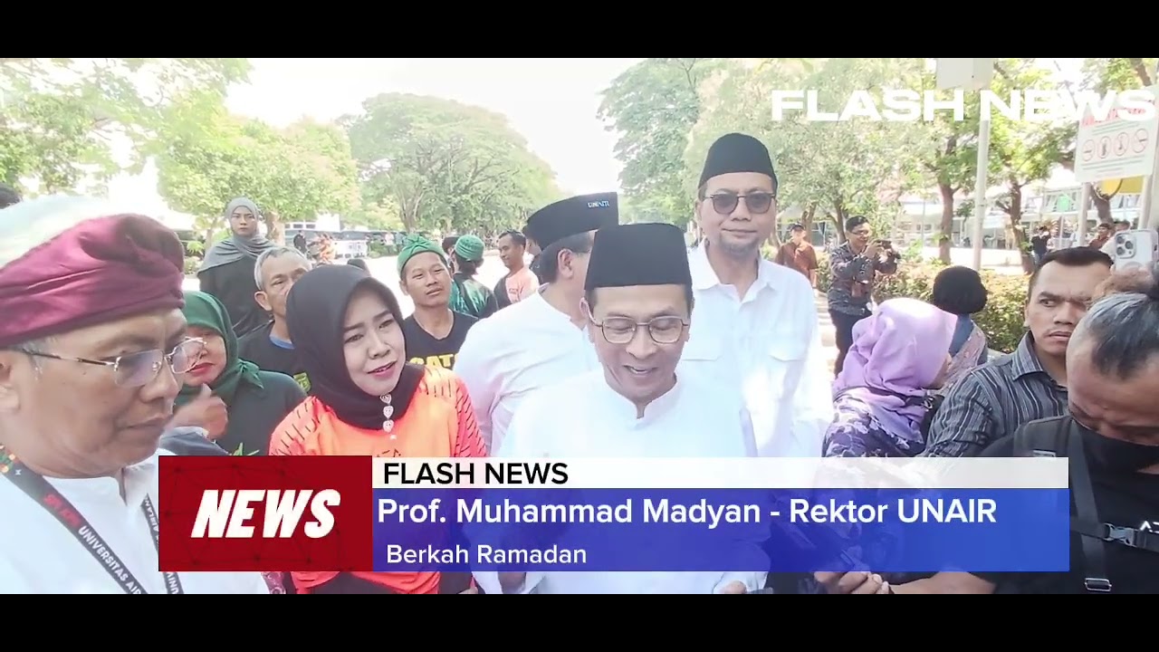 Rektor UNAIR Distribusikan Bantuan Paket Berkah Ramadan 