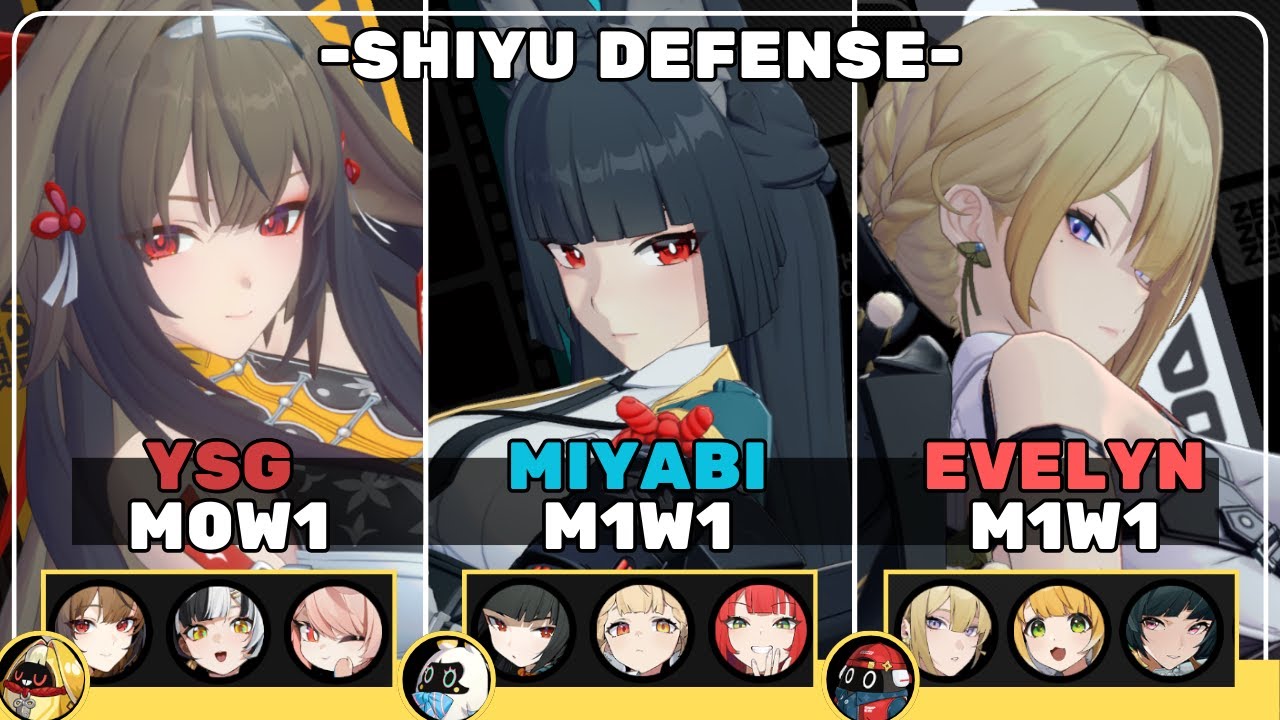 Shiyu Defense 2.5 | Ye Shunguang, Miyabi, Evelyn | Zenless Zone Zero