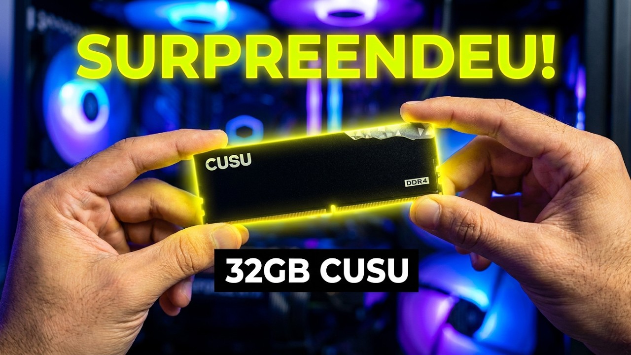Memória CUSU 32GB DDR4 do AliExpress é boa?