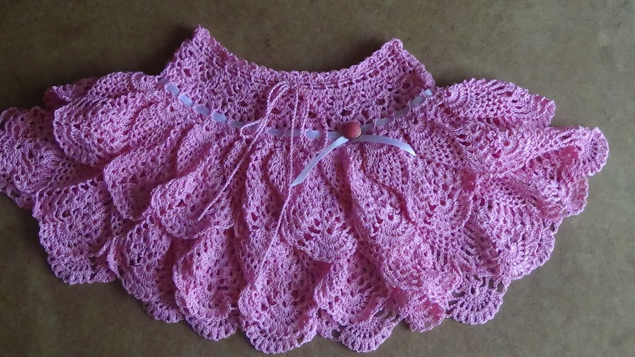 Юбочка крючком для девочки. Часть 1 . Skirt crochet for girl