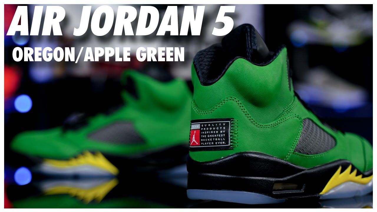 Air Jordan 5 Oregon / Apple Green