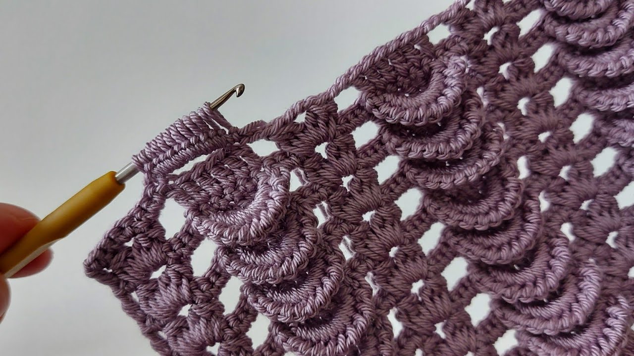 3D TIĞ İŞİ HARİKA Battaniye yelek şal Örgü Modeli HOW TO CROCHET KNİTTİNG