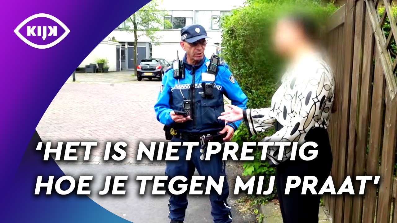 Vrouw REAGEERT GE&Iuml;RRITEERD op PROCES VERBAAL van handhaver | Overtreders | KIJK Misdaad