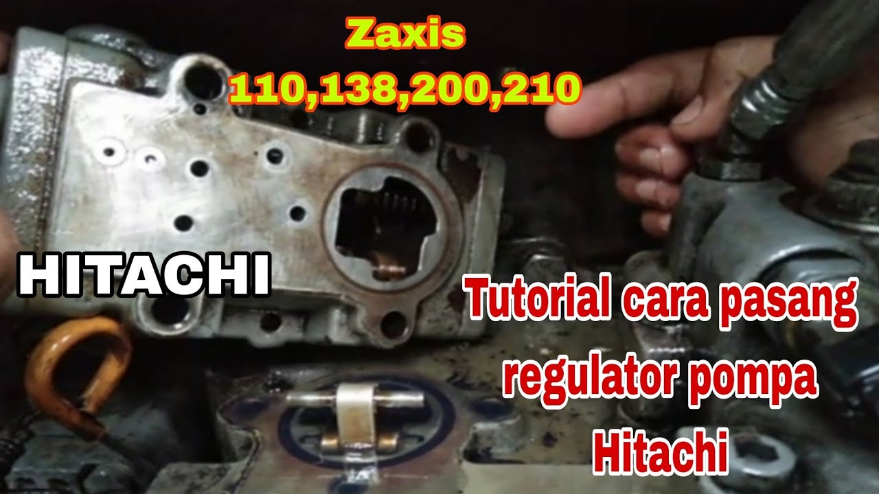 Cara pasang regulator pompa Hitachi #hitachi #excavator #regulator