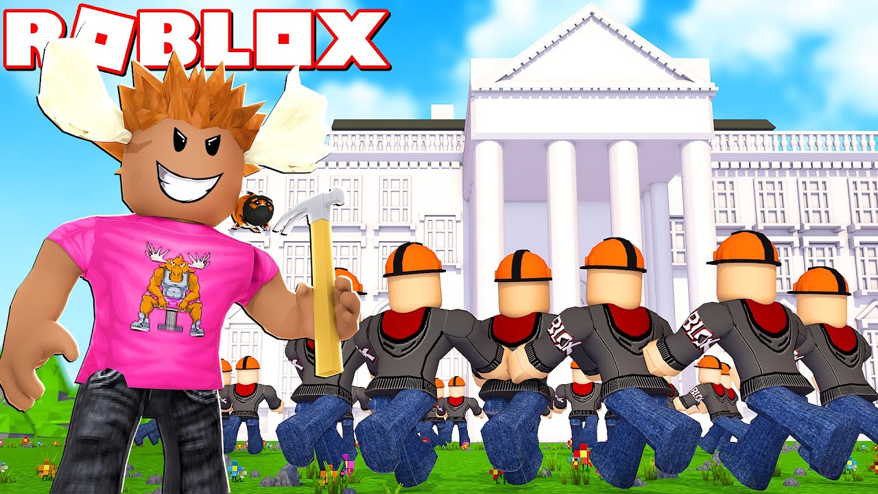 BYGGER DET HVIDE HUS! - Roblox Building Architect