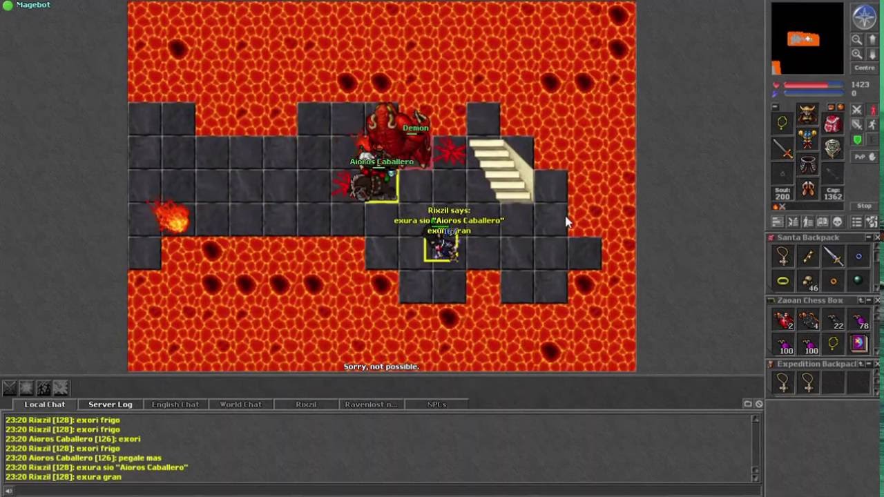 Tibia Hunt Demons