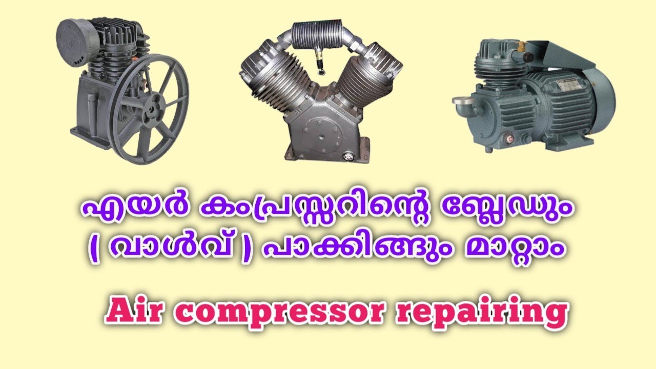Air compressor repairing | Compressor repairing malayalam | Air pump repairing | Compressor service