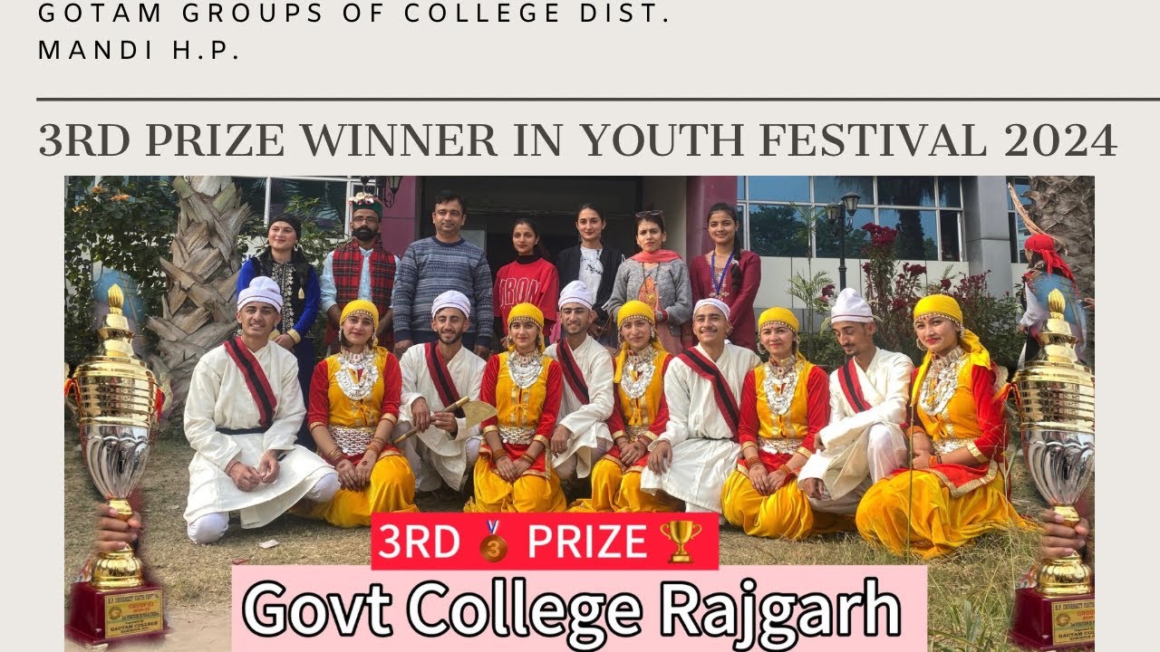 HPU YOUTH FESTIVAL RAJGARH COLLEGE PERFORMANCE // 3RD PRIZE WINNER 2024 PERFORMACE // YOUTH FESTIVAL