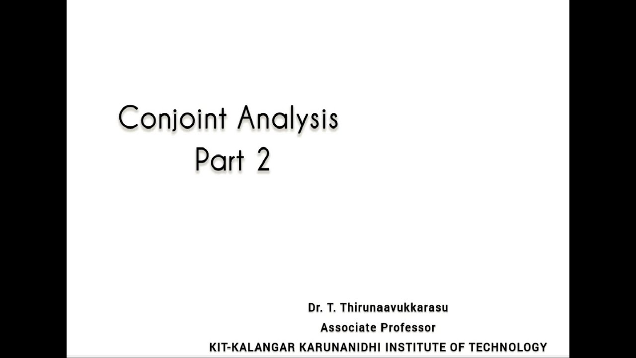 Conjoint Analysis Part - 2