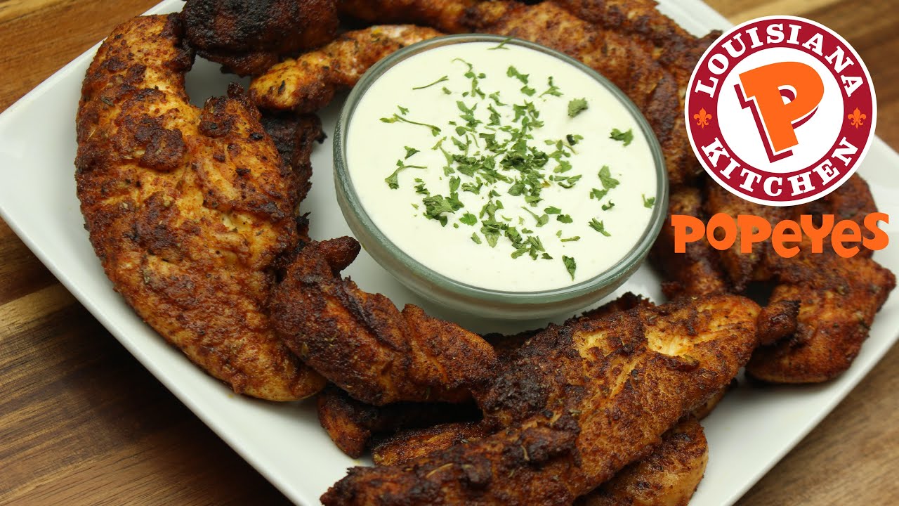 How to Make Popeyes Blackened Chicken Tenders | Blackened Chicken Tenders Recipe | Copycat Recipe