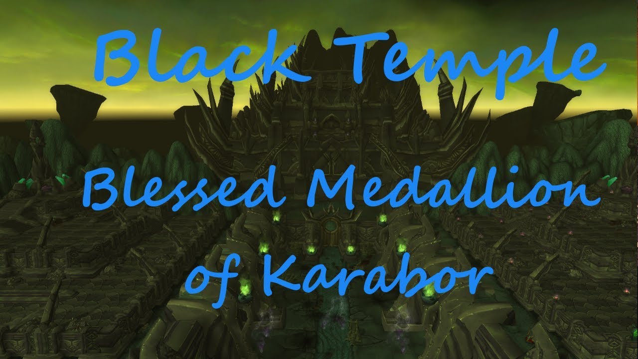 [Item 32757] - Blessed Medallion of Karabor {Aldor} [Narrated]