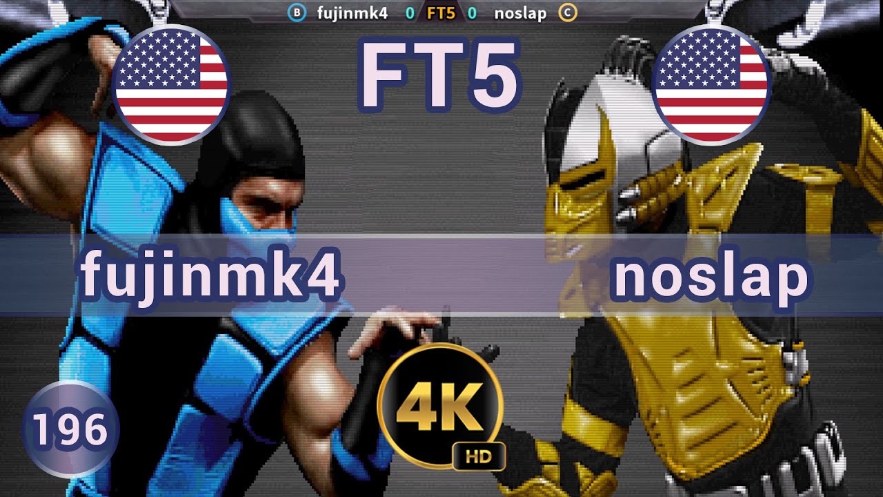 UMK3 - 🇺🇸 fujinmk4 vs noslap 🇺🇸 FT5 / 4K 60 FPS #umk3 #ultimatemortalkombat3 #team99hits #fightcade