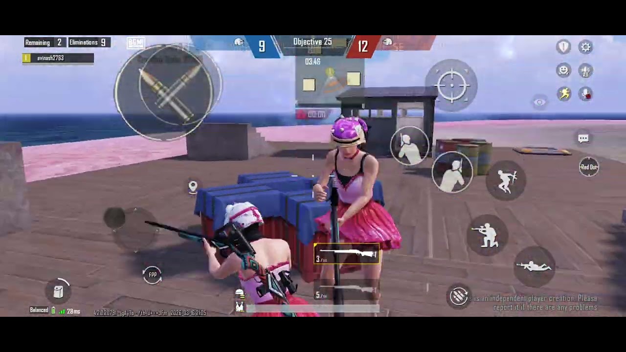 1 vs 1 M24 in wow mode Pubg