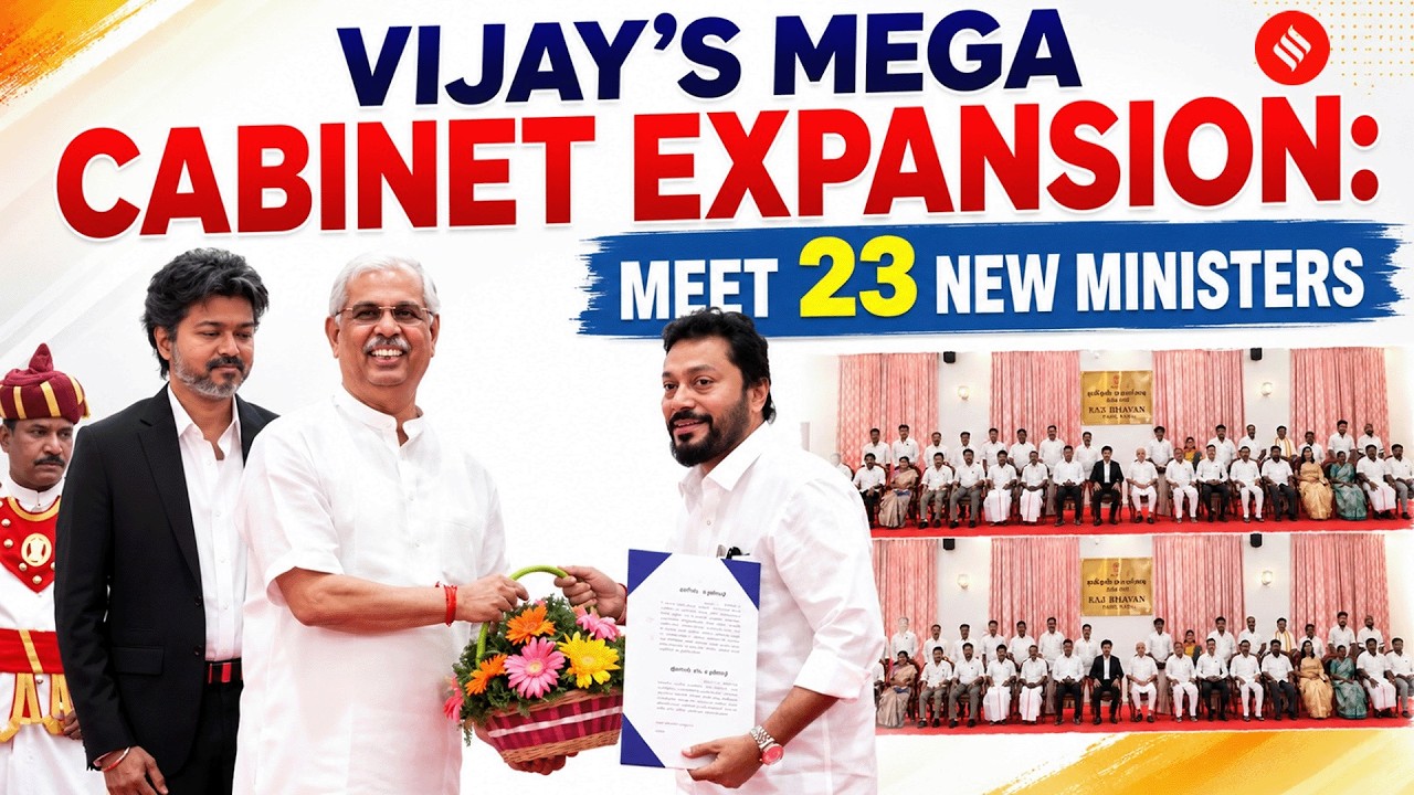 CM Vijay&rsquo;s Mega Tamil Nadu Cabinet Expansion: Who Are The 23 New Ministers?