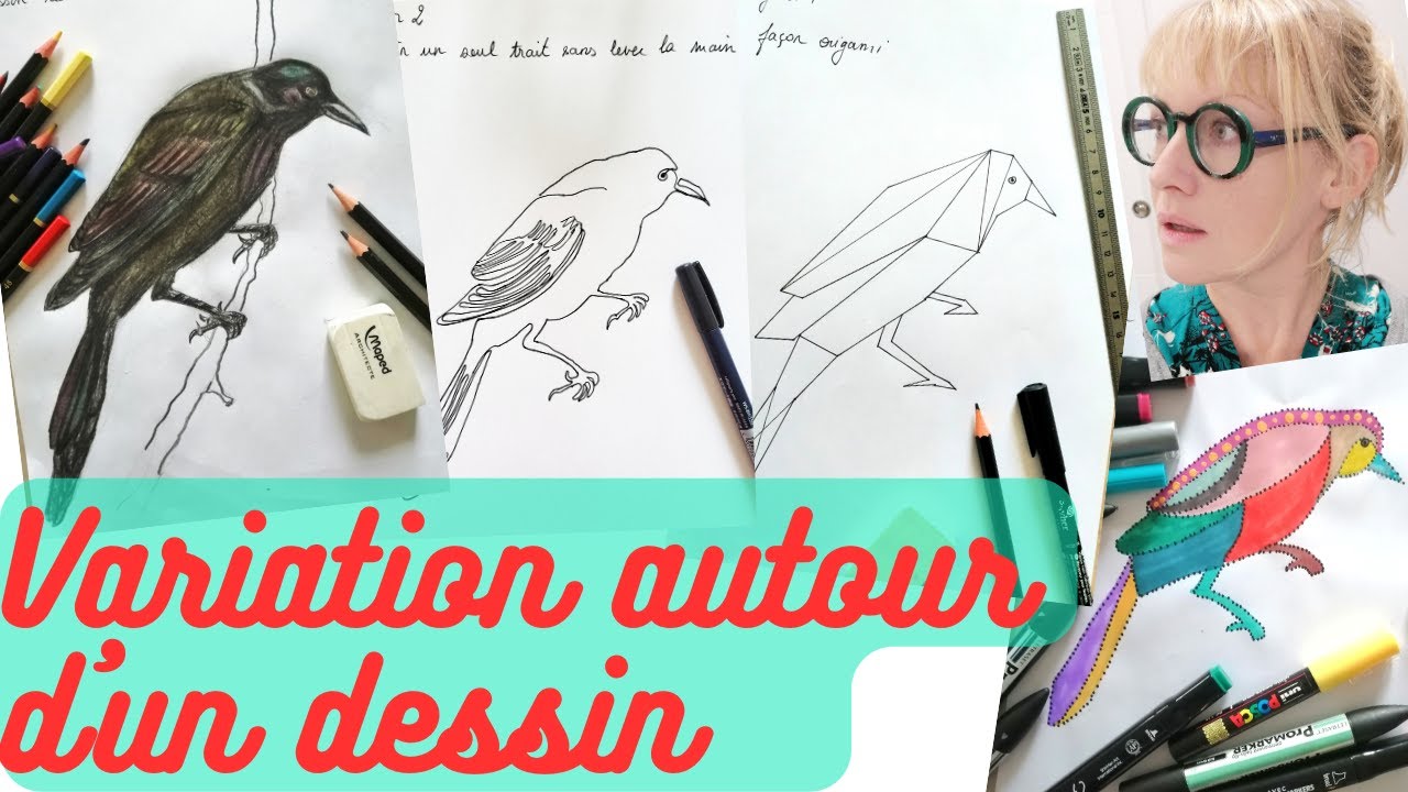 Variation autour d'un dessin : extrait du défi créatif de 15 jours !